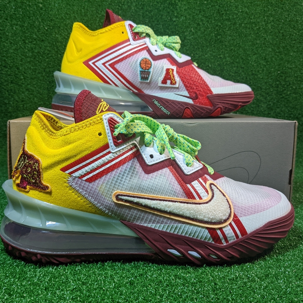 Nike Lebron 18 Low x Mimi Plange Higher Learning Lebron James Akron US 6.5 WMN 8